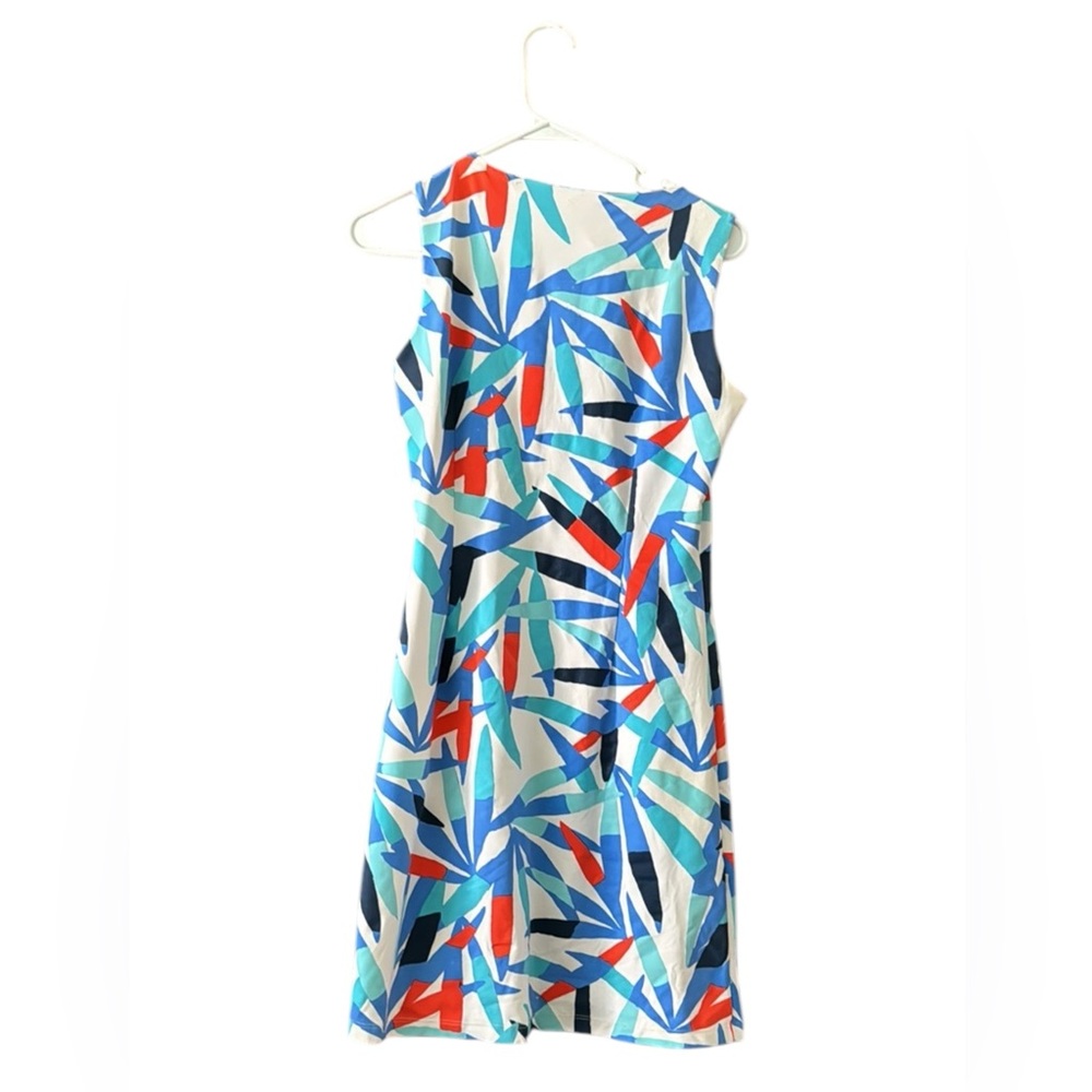 Abstract Patterned Sleeveless Dress